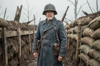 Soldat français reconstitution historique Première Guerre mondiale uniforme poilu tranchée 1914-1918